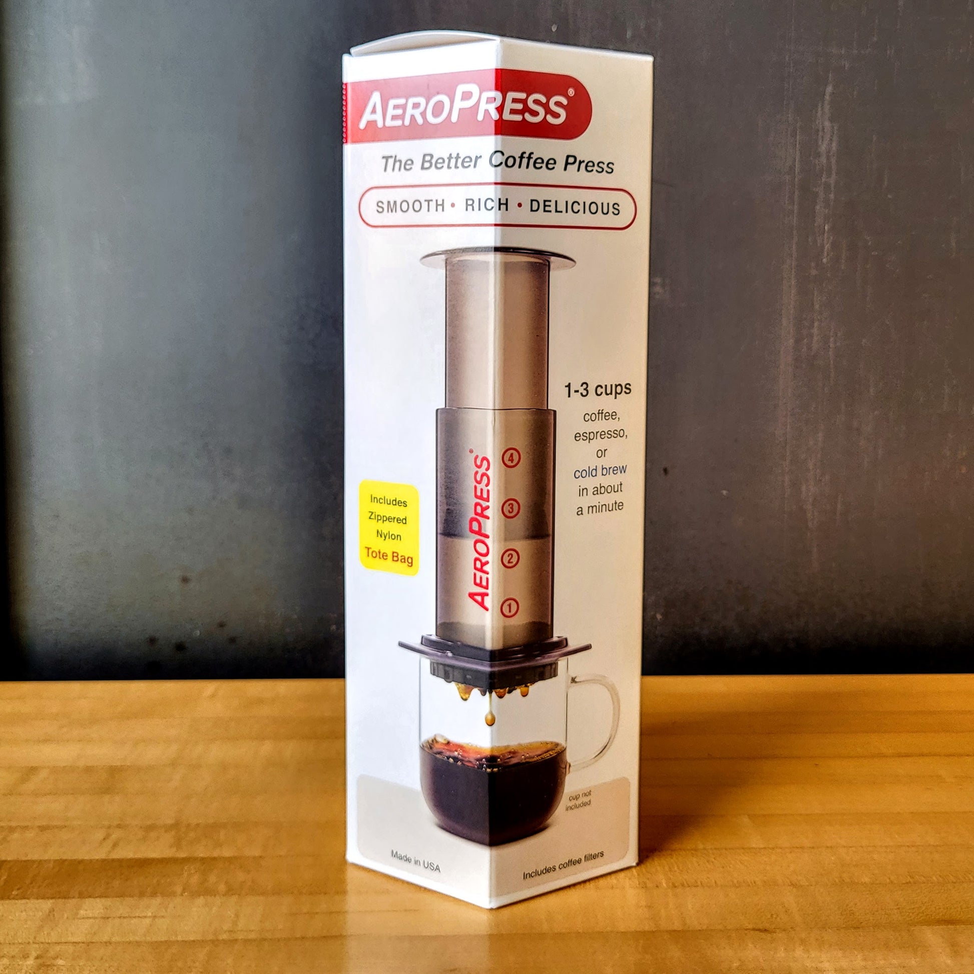 AeroPress 1-3 Cup Coffee & Espresso Maker