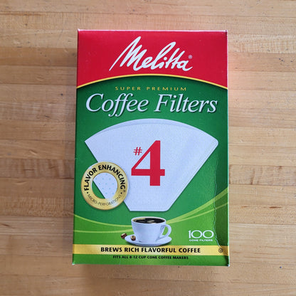 Melitta #4 White Coffee Filters