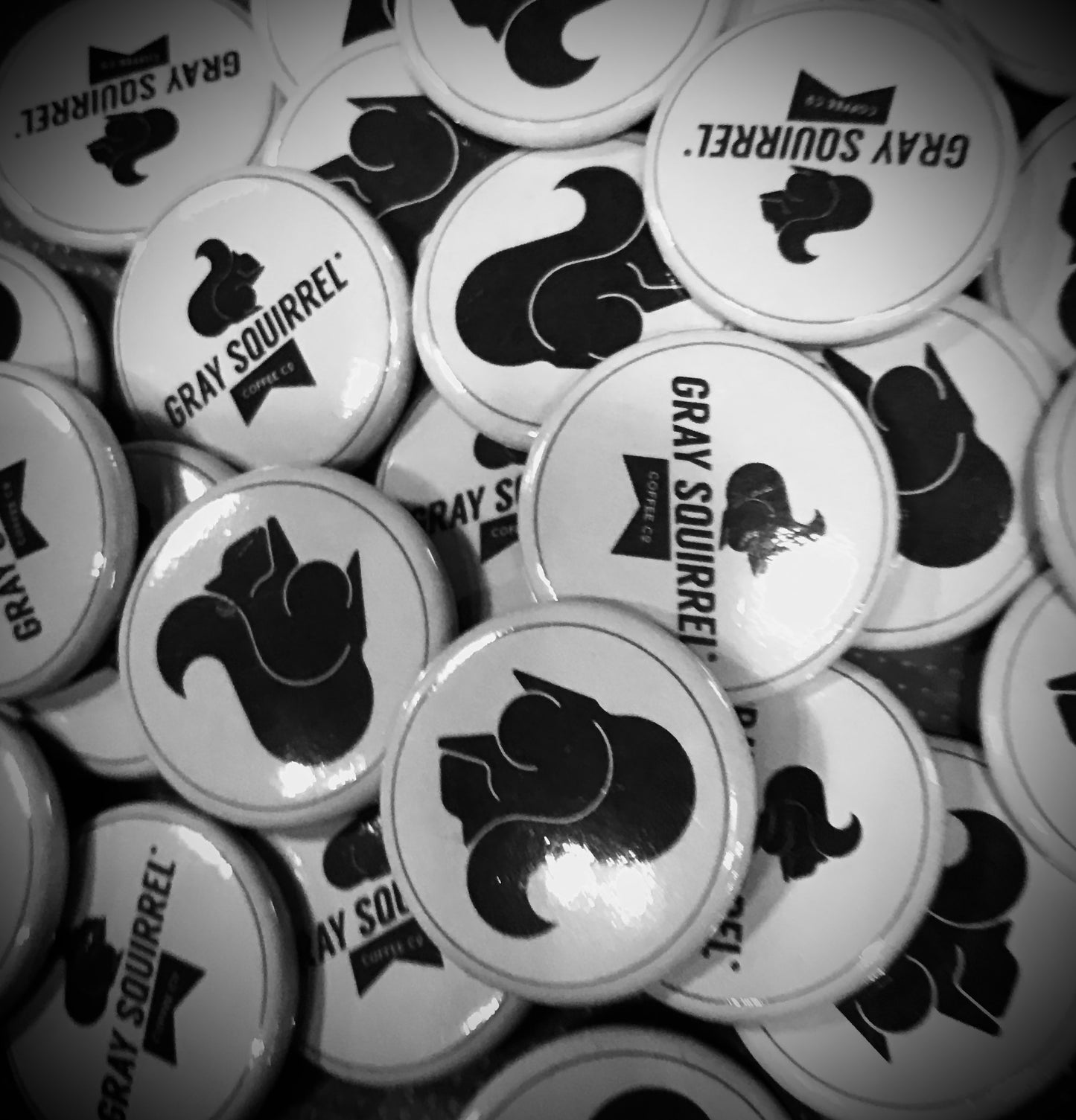 Gray Squirrel Buttons